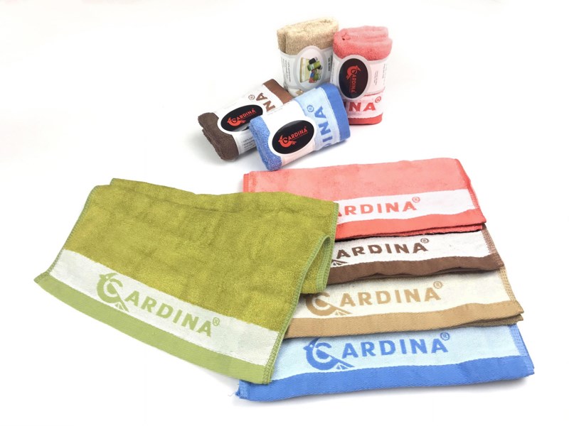 Khăn mặt Cardina sợi tre siêu mềm mịn, kháng khuẩn giao màu ngẫu nhiên