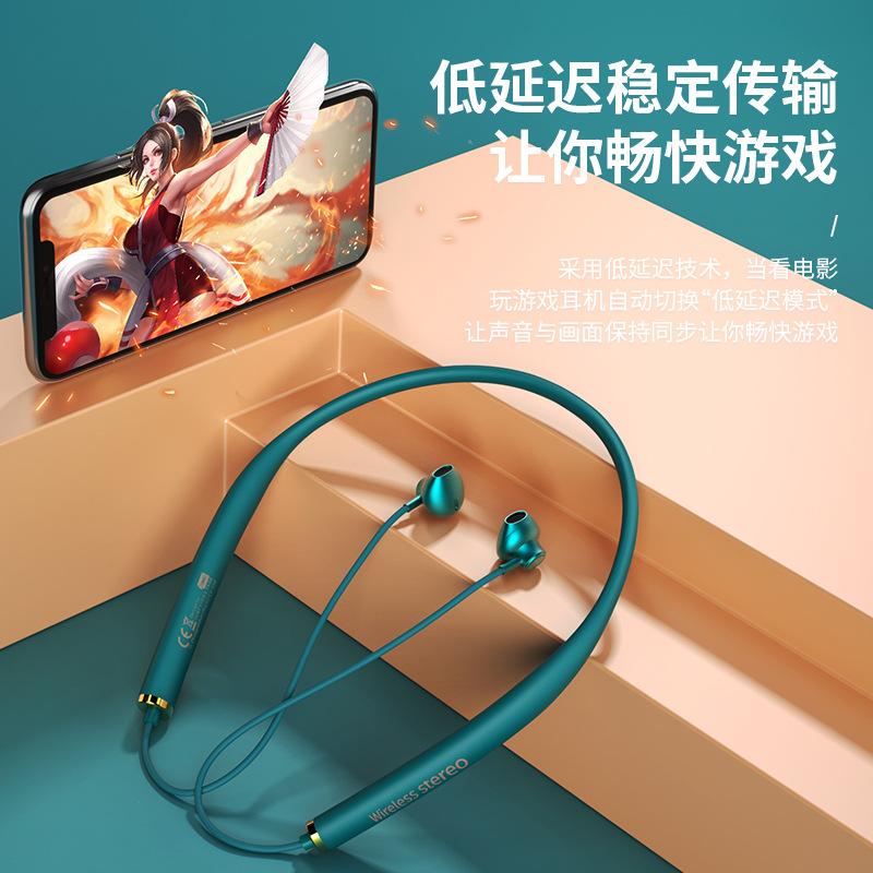 Giao hàng nhanh tai nghe bluetooth không dây đeo cổ chip Qualcomm giải mã loại bán nhét tai thời lượng pin dài phù hợp cho Apple