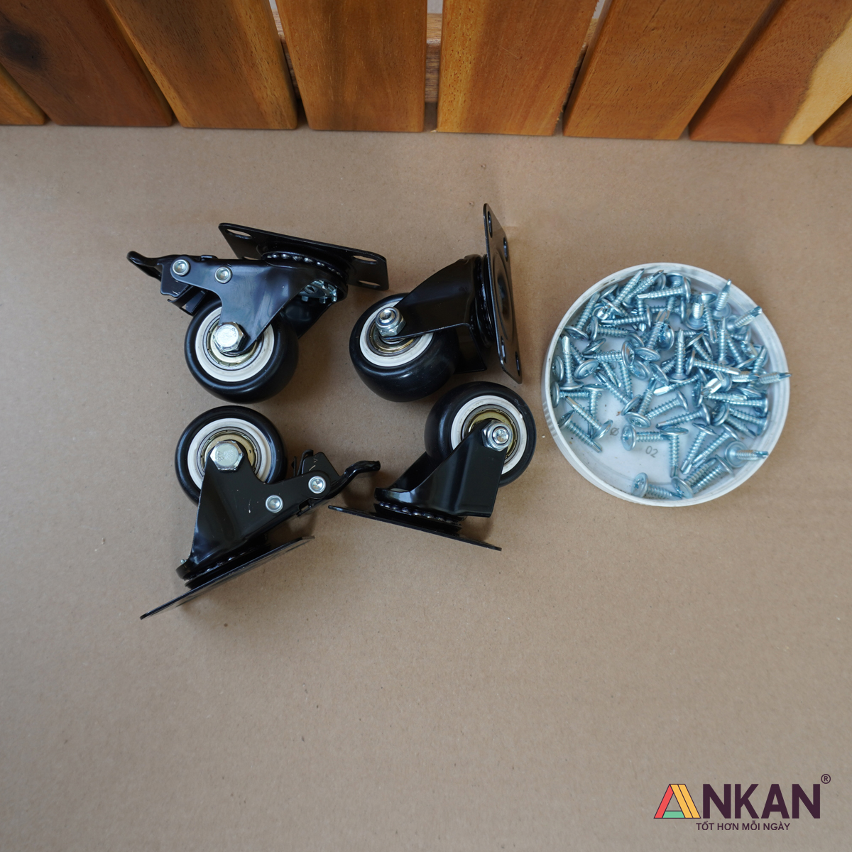 Đế Lót Chậu Cây Có Bánh Xe Hình Chữ Nhật 60x30cm Dùng Để Đẩy Chậu Cây Nặng Trang Trí Phòng Khách