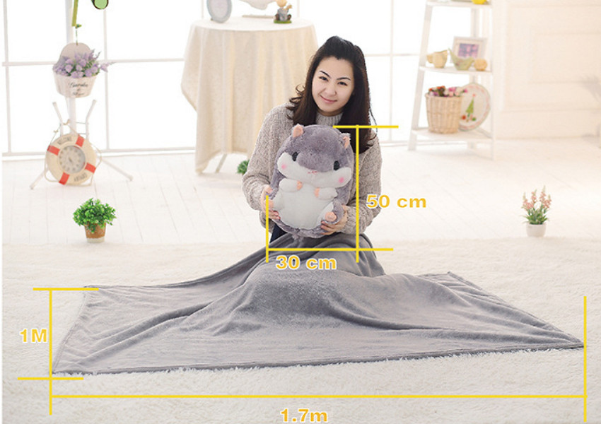 Gối mền chuột hamster 3 trong 1