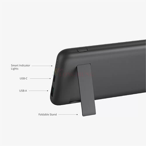 Sạc dự phòng kiêm sạc không dây Mazer Infinite.Boost Air.Stand V3.0 10000mAh M-EGWX12-GY - Hàng chính hãng