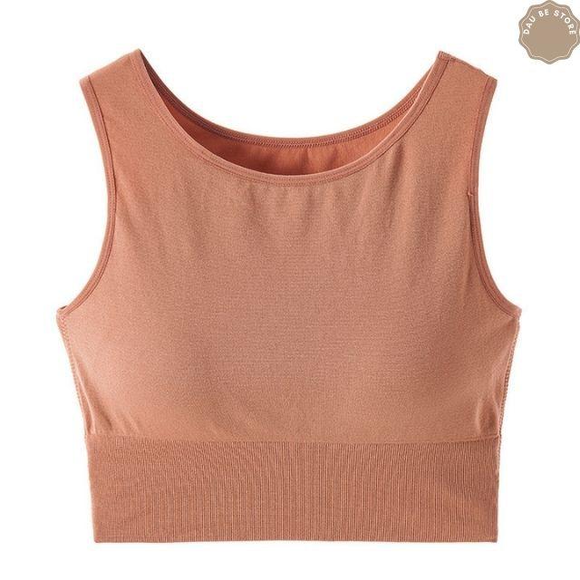 Áo Bra Thể Thao Nâng Ngực Tập Gym Yoga Cho Nữ - Top Ba Lỗ Chất Thun Cotton Kèm Mút Mỏng- DAUBE - BRA05