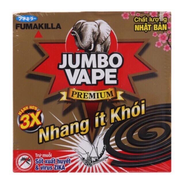 1 hộp 12 khoanh Nhang diệt trừ muỗi ít khói Jumbo S2 222g