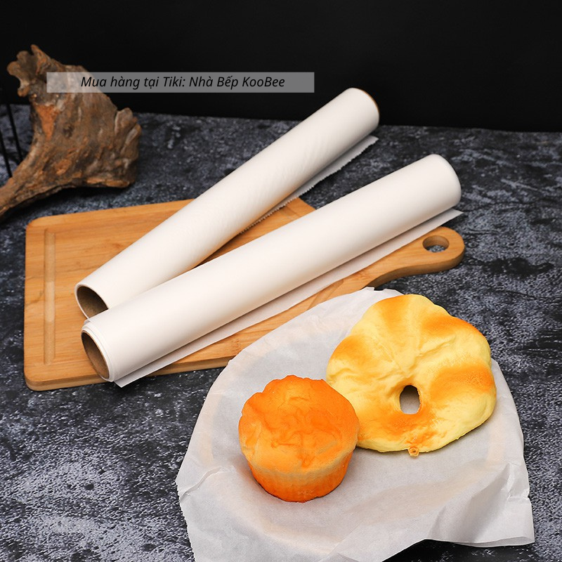 Cuộn giấy nến làm bánh 10 mét - Giấy nướng bánh, thực phẩm chịu nhiệt chống dính không thấm dầu (PKB06)