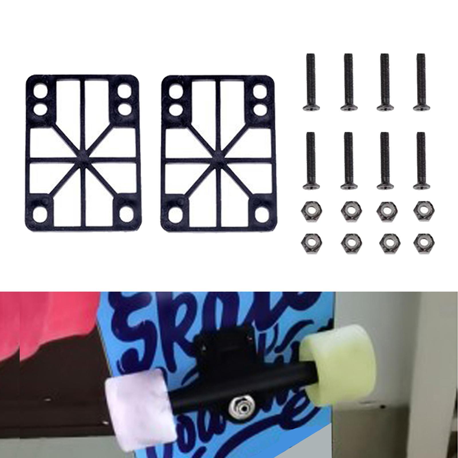 Skateboard Riser Pad Longboard Shock Pad Cruiser Hardware