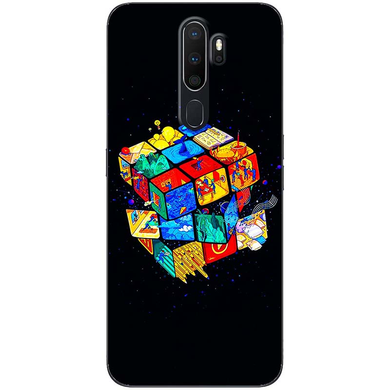 Ốp lưng dành cho Oppo A9  mẫu Rubik