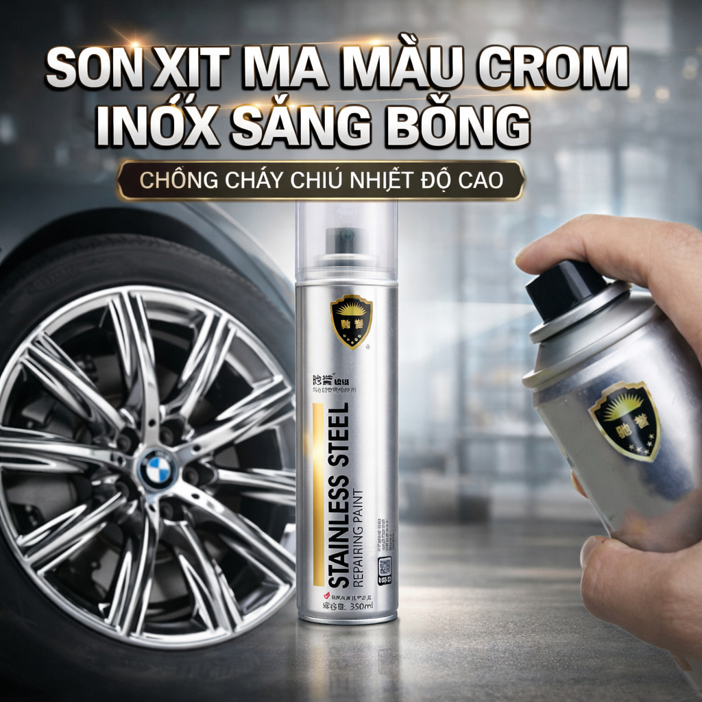 Sơn Mạ Crom Chống Cháy Chịu Nhiệt Độ Cao - Sơn Sắt Thép Gỉ Sét, Chống Ăn Mòn Hiệu Quả