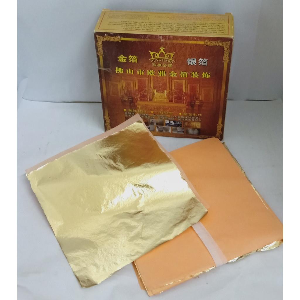 Set 1000 Lá vàng Ý 14 x 14cm chuyên dùng dát vàng đồ nội thât, màu sắc nhẹ nhàng sang trọng
