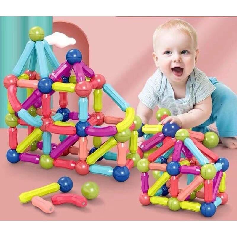 MAGNETIC STICK - XẾP HÌNH NAM CHÂM 64 chi tiết LOẠI 2