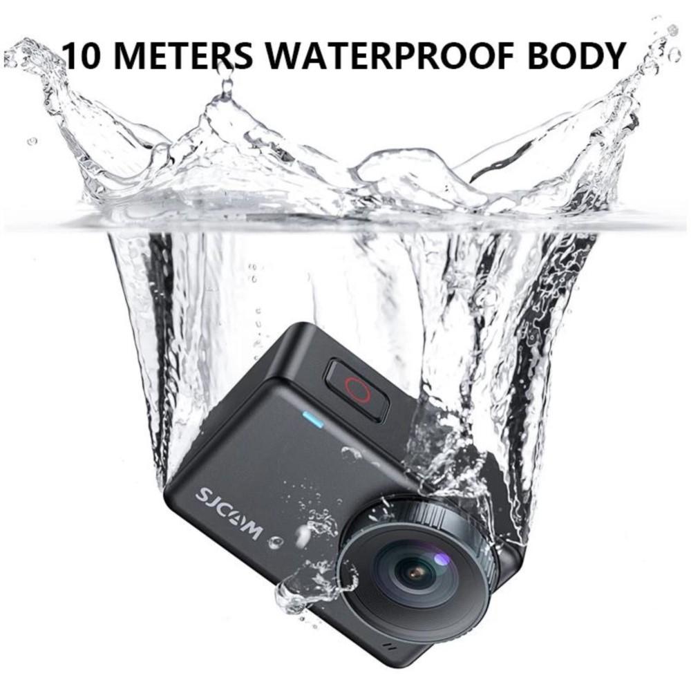 Máy ảnh hành động của SJCAM SJ10 Pro 4K 60fps WiFi WiFi Gyro Anti-Shake 8x Zoom Motorcycle Cam Sports Video Camrecorder Selfie DV