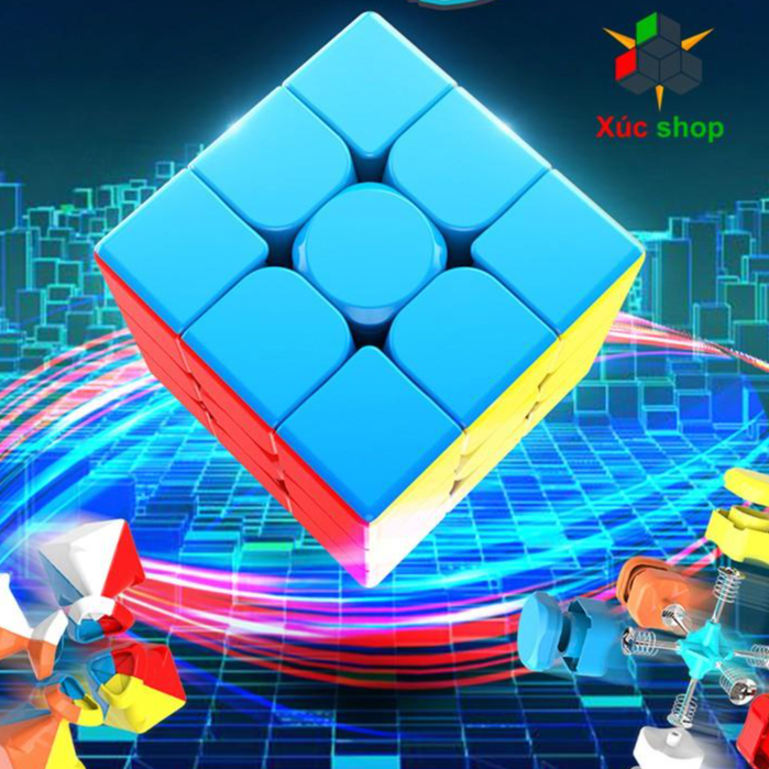 Đồ chơi ảo thuật Rubik 3x3 không viền - MeiLong 3 Stickeress