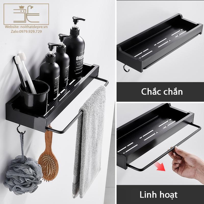 Kệ để cốc đánh răng , mĩ phẩm , dầu gội - giá treo khăn mặt - Nội thất đẹp rẻ nhà tắm - nhà bếp