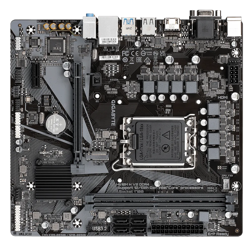 Main Gigabyte H610M H V2 ~ - Hàng chính hãng Viễn Sơn phân phối