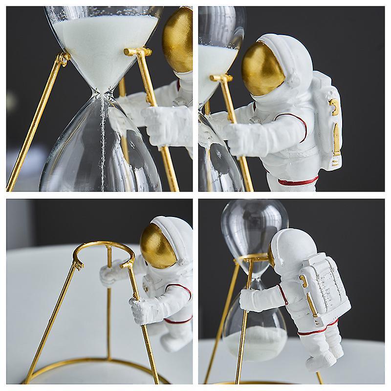 Hàng rào phi hành gia trang trí, Tượng hình điêu khắc vật trang trí cho máy tính để bàn trang trí nhà máy tính để bàn trang trí nhà máy tính để bàn （vàng） vàng）