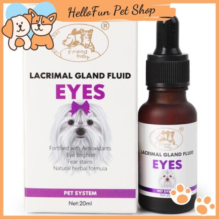 Siro uống chống chảy nước mắt, giảm ố mắt cho chó mèo Lacrimal Gland Fluid Eyes 20ml