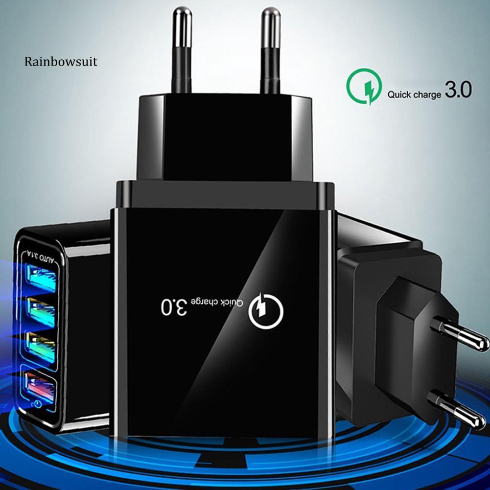 Bộ sạc nhanh 4 cổng Usb 48w Qc3.0