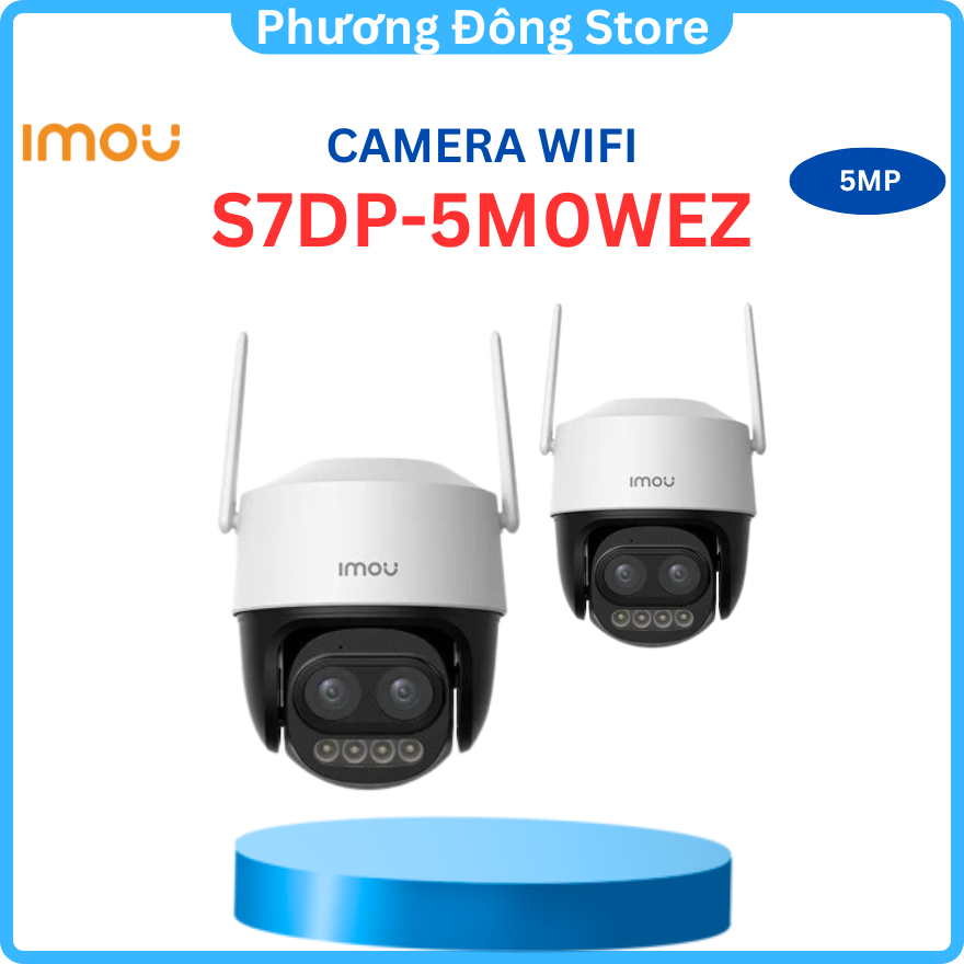 Camera Wifi quay quét zoom IPC-S7DP-5M0WEZ IMOU Cruiser Z 3K - Hàng chính hãng