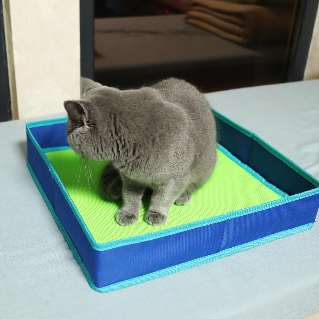 Folding Litter Box Cat Outdoor Collapsible Litter Box Cat Litter Pan S