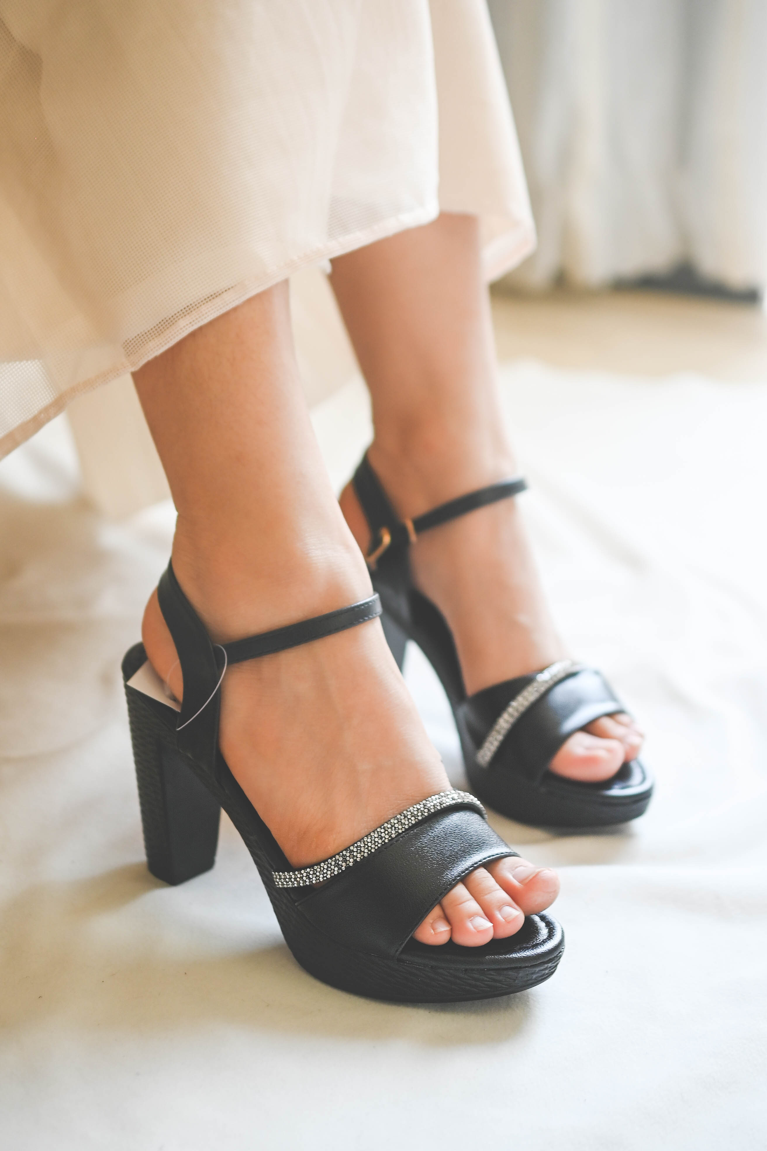 Sandal cao gót nữ đế 10cm