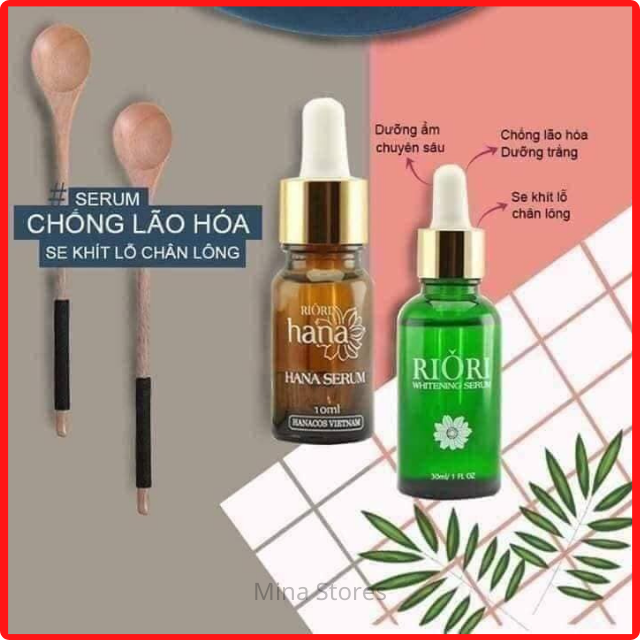 Serum Dưỡng Trắng Da RIORI Whitening Serum 30ml - Tinh Chất Ngăn Ngừa Lão Hóa, Se Khít Lỗ Chân Lông, Mờ Nám Thâm Sạm