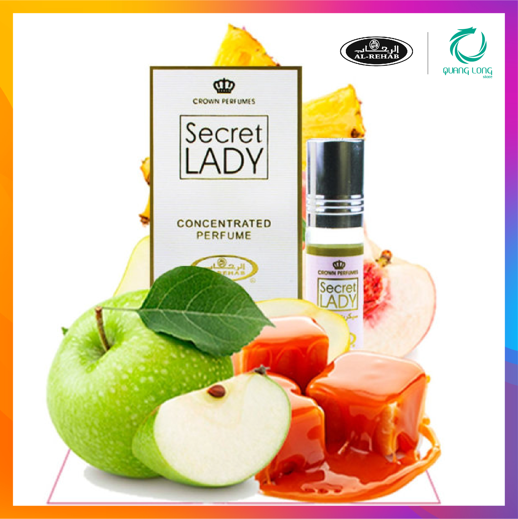 Tinh dầu nước hoa Dubai_ SECRET LADY Al-Rehab_ NỮ (Hàng chính hãng)