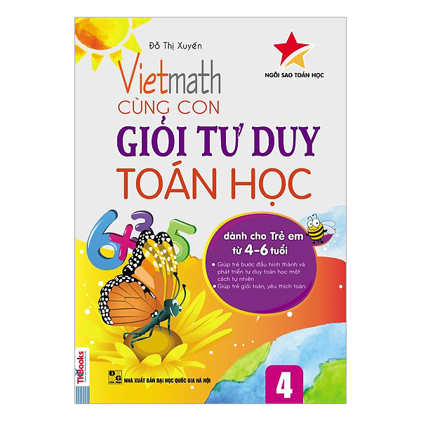 Combo Vietmath - Cùng Con Giỏi Tư Duy Toán (Tặng Kèm Bộ 6 Tập Sách Thiếu Nhi Cùng Gấu Học Tiếng Anh)