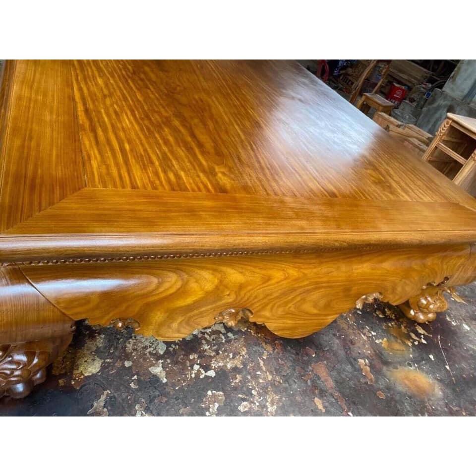 Sập Chân Quỳ gỗ Cẩm Vàng 180cm x 220cm