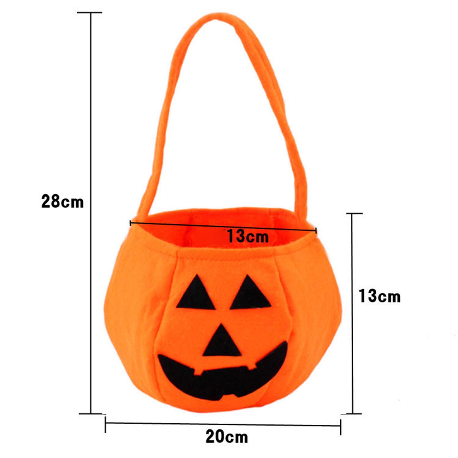 Halloween Pumpkin Bag Gift Bags Candy Tote Bag for Halloween Travel Vacation