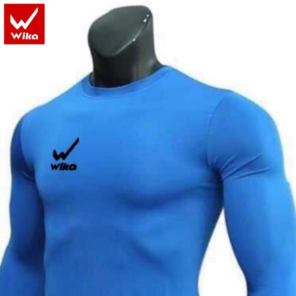 Free Ship - Áo Thể Thao Giữ Nhiệt WIKA Thiết Kế Ôm Body, Chất Cotton Mềm Mịn, Có Độ Co Giãn Thoải Mái Khi Vận Động