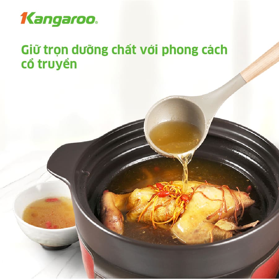 Nồi hầm dưỡng sinh Kangaroo KG3SC1 3 lít - Hàng chính hãng