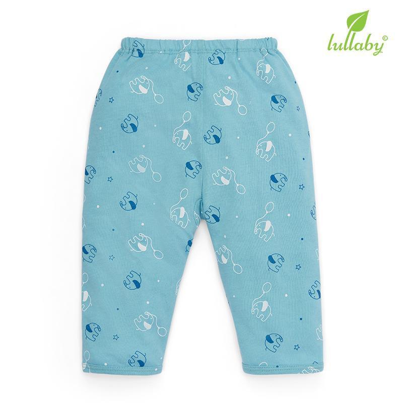 Quần dài đáy đũng Lullaby cho bé trai NH49B Xanh voi