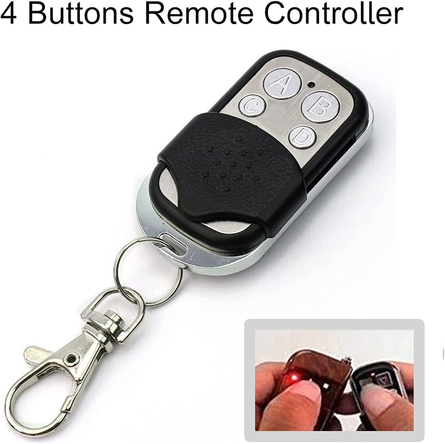 Điều khiển từ xa đa năng 2 mảnh,433MHz Universal Door Remote,Cửa nhà để xe tự động,Cửa báo động 4 nút,,