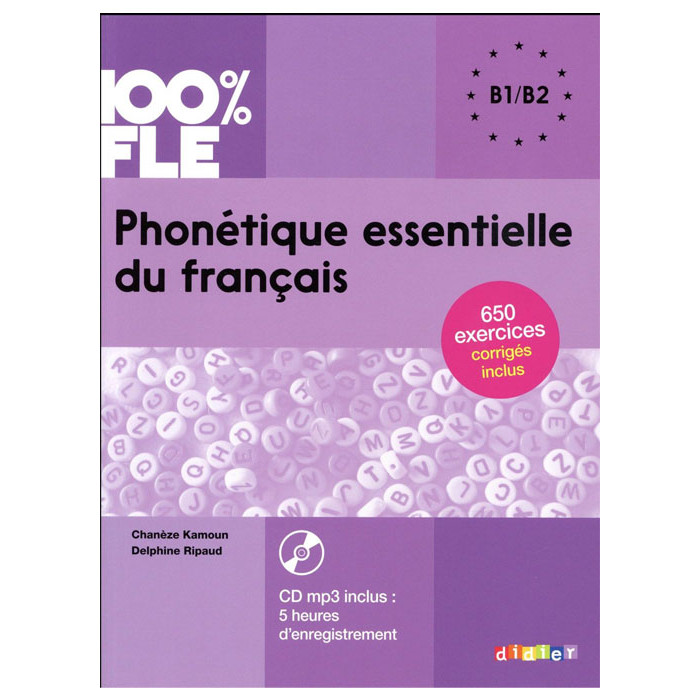 Sách học tiếng Pháp: Phonétique essentielle du francais niveau B1/B2 - Livre + CD