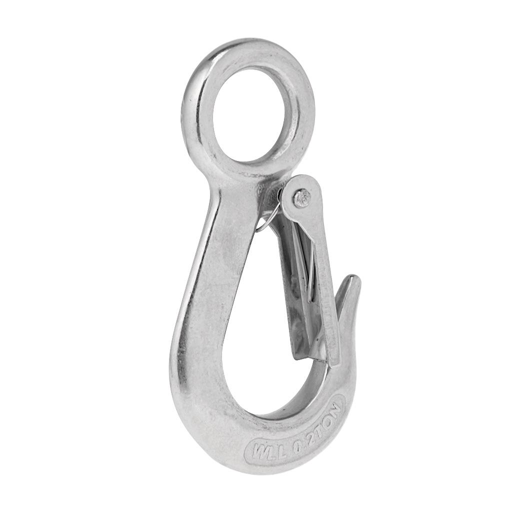Marine Grade 304 Stainless Steel Boat Snap Eye Hook Fixed Type