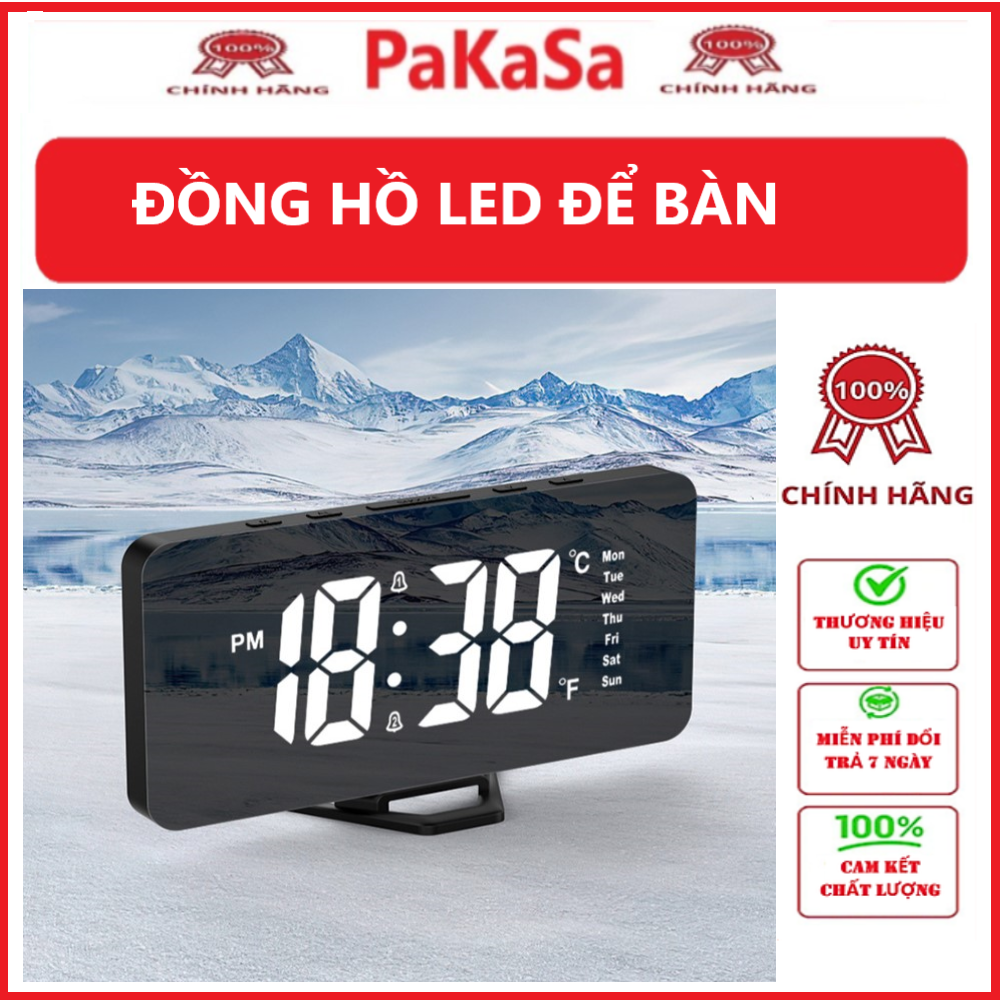 Đồng Hồ LED Để Bàn Có Hẹn Giờ - Hàng Chính Hãng