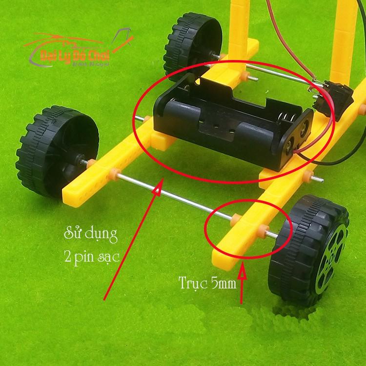 Bộ lắp ghép ô tô cỡ nhỏ chạy 1 động cơ 1 cánh quạt