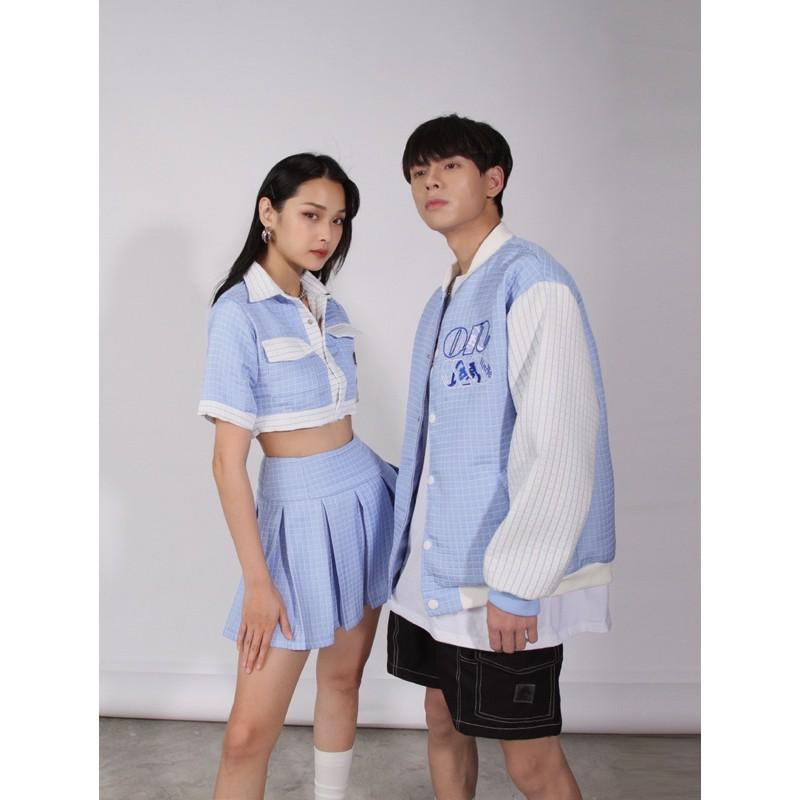 Set áo Croptop và Chân váy BlueEye