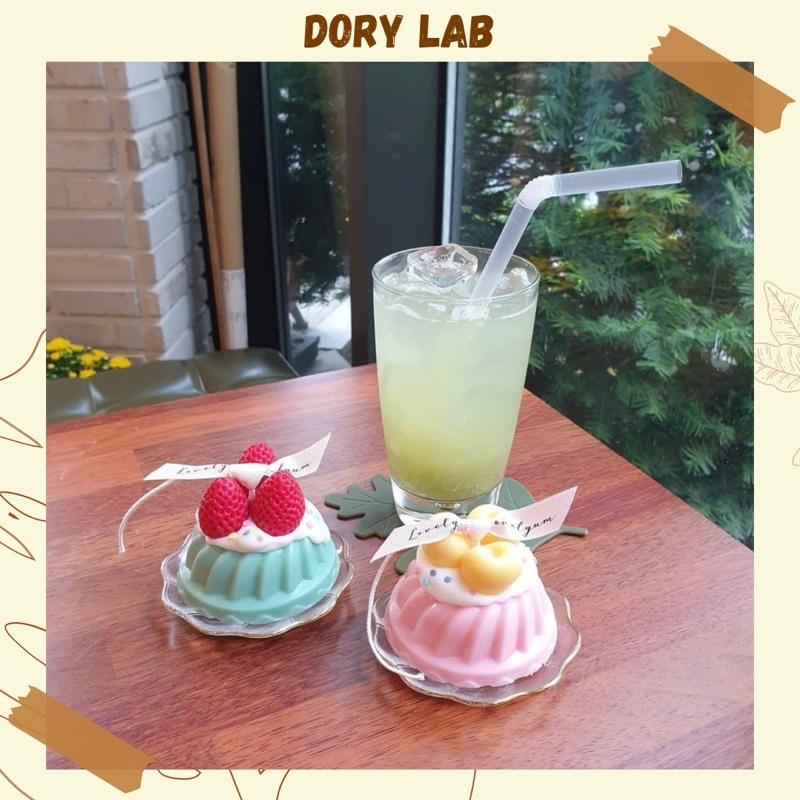 Nến Thơm Handmade Bánh Trái Cây Màu Sắc , Phụ Kiện Decor, Quà Tặng - Dory Lab