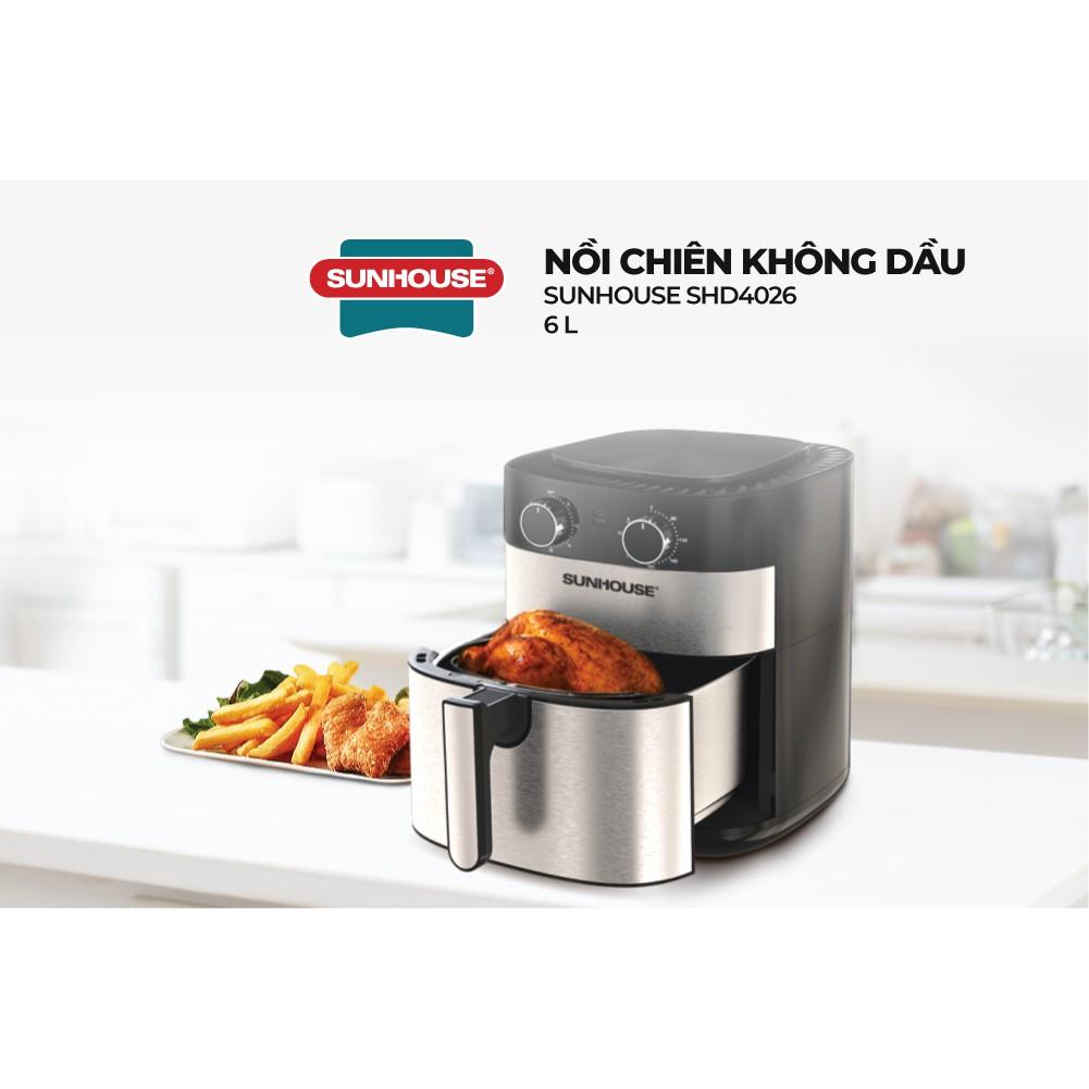 Nồi chiên không dầu 6.0L SUNHOUSE SHD4026 - Hàng chính hãng