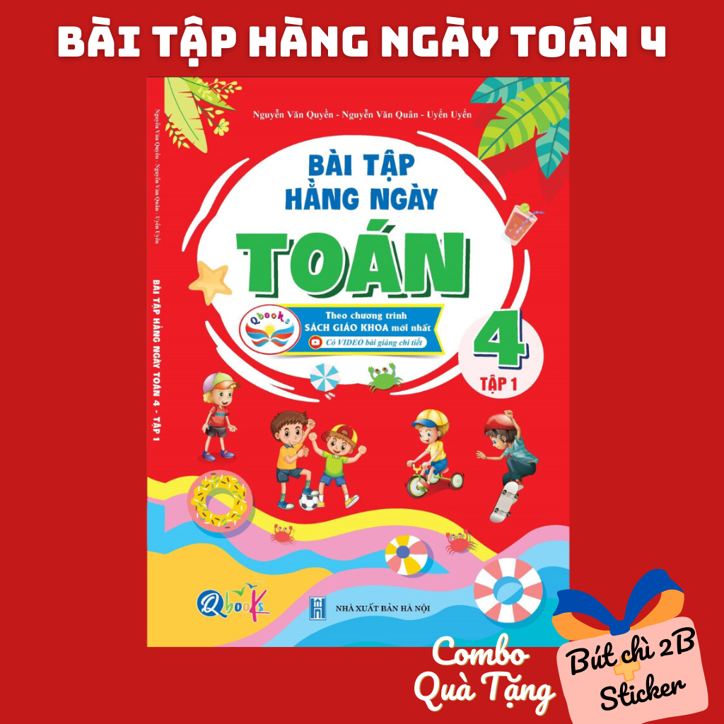 Sách - Bài Tập Hằng Ngày Toán 4 - Tập 1 - Có mã QR Video bài giảng
