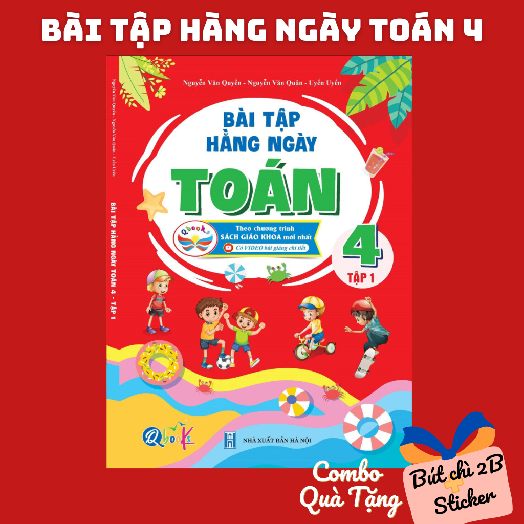 Sách - Bài Tập Hằng Ngày Toán 4 - Tập 1 ( Cánh Diều)- Có mã QR Video bài giảng