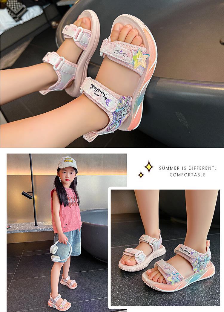 Giày Sandal quai hậu KUROMI cho bé, giày thể thao siêu nhẹ, êm nhẹ chống trơn trượt – GSD9140
