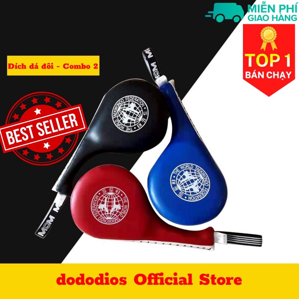 Combo 2 đích đá đấm boxing teakwondo, Karate, vovinam, Muay Thái, Vstar, tập võ thuật - Chính hãng dododios