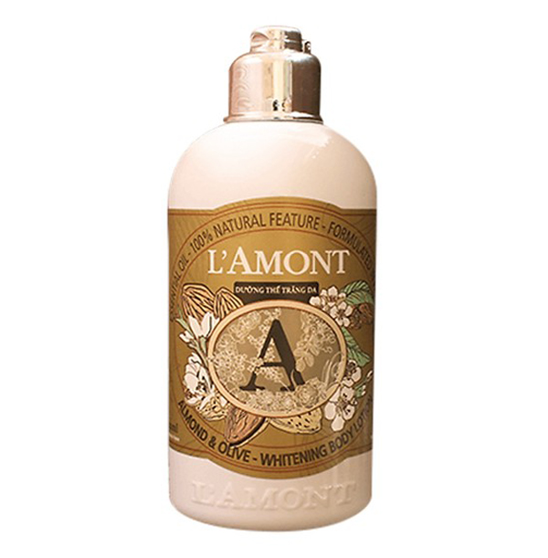 Combo Sữa Tắm L'AMONT Almond & Olive Shower Gel (500ml) Và Sữa Dưỡng Thể L'AMONT Almond & Olive Body Lotion (250ml)
