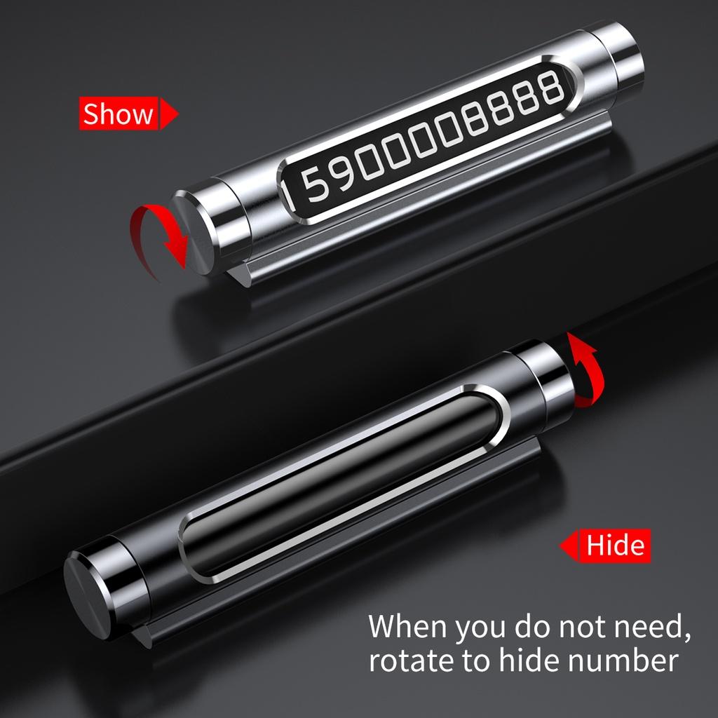 Bảng số điện dùng trên xe hơi Baseus All Metal Temporary Parking Number Plate Series 2