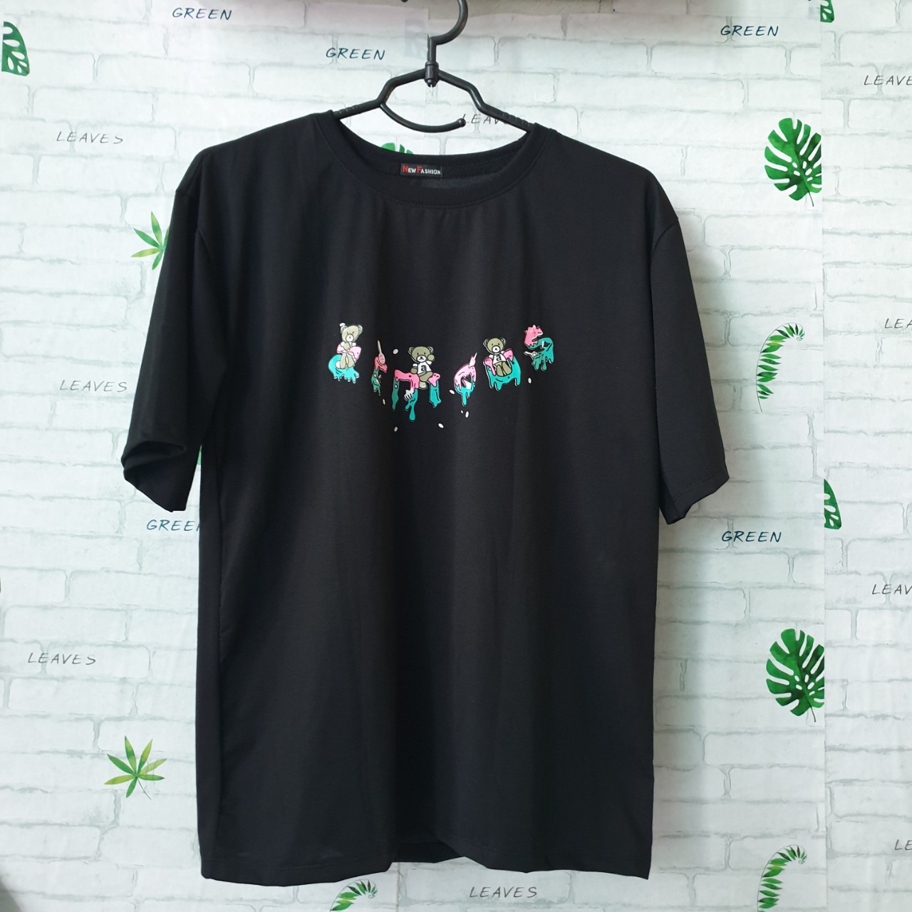 [ÁO THUN HOT TREND] ÁO THUN UNISEX TAY LỠ PHOM RỘNG NAM NỮ Hot Trend 2020- ÁO GẤU BÔNG- Free size 40-75kg - ALOHA STYLE - Chất liệu vải thấm hút tốt, thoải mái vận động