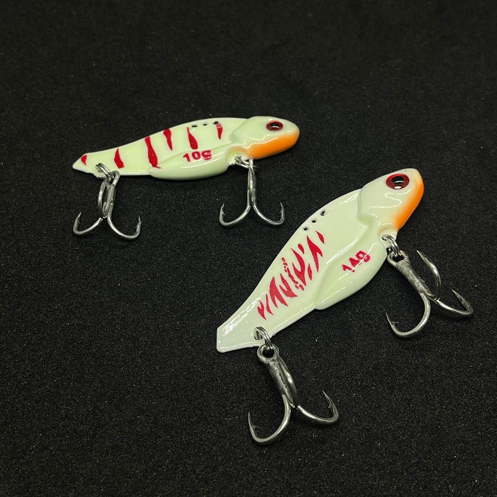 Cá sắt câu lure orichi 10gr / 14gr dạ quang Phukiencaulure25 mồi giả cá sắt phát sáng câu lure, lưỡi bkk siêu cứng