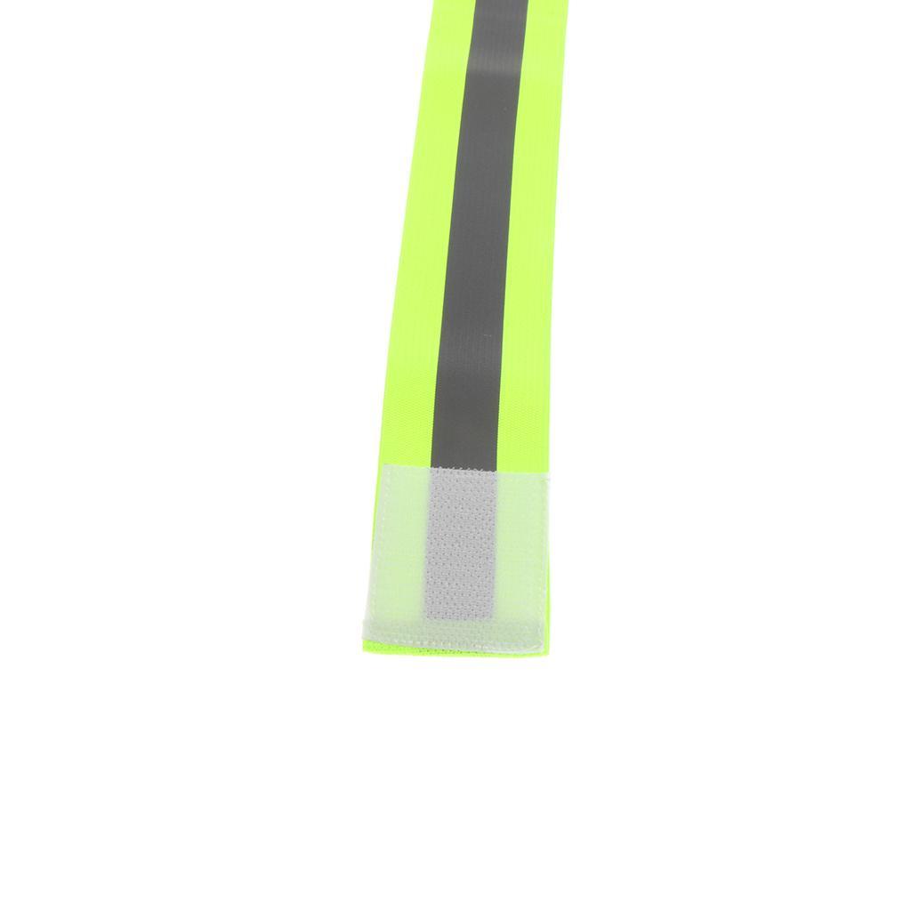 2x Elastic Reflective Wrist Arm Band Running Gear For Adults Jogging Cycling