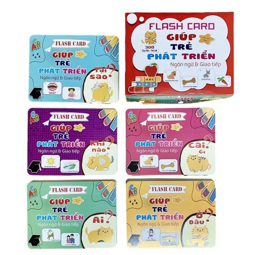 Flashcard - Thẻ học thông minh 16 chủ đề loại lớn 256 thẻ 12x16cm