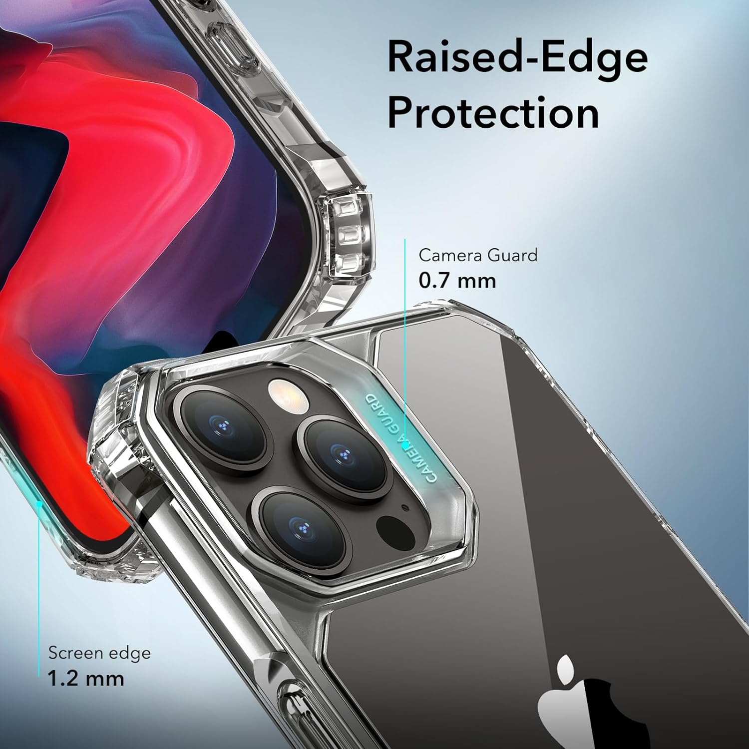Ốp ESR cho iPhone 15 Pro Max, Bảo vệ cấp quân sự, Góc chống sốc, Mặt sau acrylic chống ố vàng, Ốp lưng cho iPhone 15 Pro Max, ESR Air Armor Trong suốt - Hàng Chính Hãng